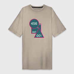 Женская футболка-платье Игроки в игру кальмара 001,067,199,218,456