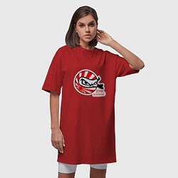 Футболка женская-платье JDM maniac, цвет: красный — фото 2