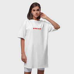 Футболка женская-платье Metroid Dread Логотип, цвет: белый — фото 2