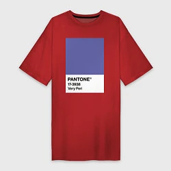 Футболка женская-платье Цвет Pantone 2022 года - Very Peri, цвет: красный