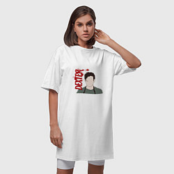 Футболка женская-платье The Dexter, цвет: белый — фото 2