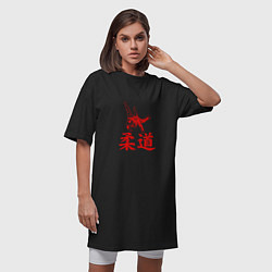 Футболка женская-платье Fighter - Judo, цвет: черный — фото 2