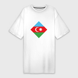 Женская футболка-платье Flag Azerbaijan