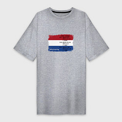 Женская футболка-платье Для дизайнера Флаг Нидерландов