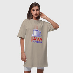Футболка женская-платье JAWA POWERED, цвет: миндальный — фото 2