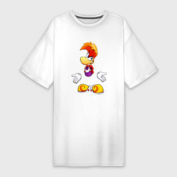 Футболка женская-платье Rayman Legends Game, цвет: белый