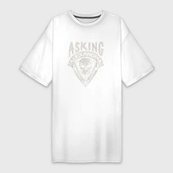 Женская футболка-платье Asking Alexandria рок группа
