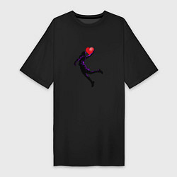 Женская футболка-платье Сердце Баскетболиста