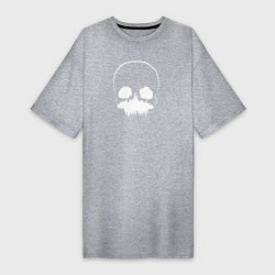 Женская футболка-платье Горный Череп