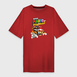 Женская футболка-платье Tiger-Bowser Super Mario 3D World