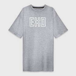 Женская футболка-платье Эхо логотип группы