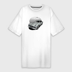 Женская футболка-платье Retro car