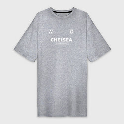 Футболка женская-платье Chelsea Форма Чемпионов, цвет: меланж