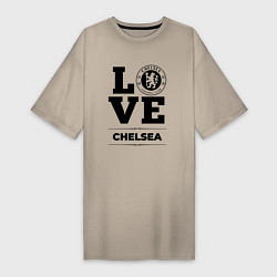 Футболка женская-платье Chelsea Love Классика, цвет: миндальный