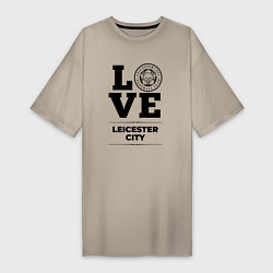 Женская футболка-платье Leicester City Love Классика
