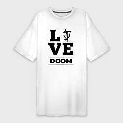 Женская футболка-платье Doom Love Classic