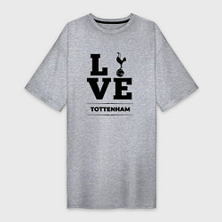 Футболка женская-платье Tottenham Love Классика, цвет: меланж