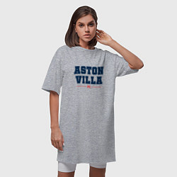 Футболка женская-платье Aston Villa FC Classic, цвет: меланж — фото 2