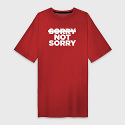 Женская футболка-платье Sorry or not sorry