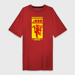Женская футболка-платье Манчестер Юнайтед символ
