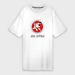 Футболка женская-платье Jiu Jitsu: since 16 century, цвет: белый