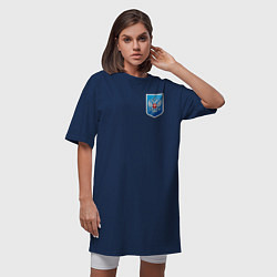 Футболка женская-платье Синий герб России, цвет: тёмно-синий — фото 2