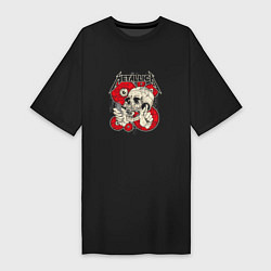 Женская футболка-платье American metal band
