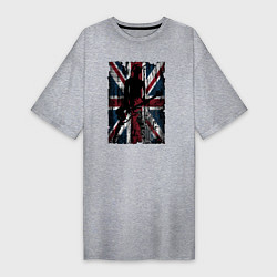 Женская футболка-платье Панк с гитарой