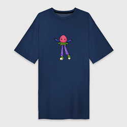 Женская футболка-платье Хиппи земляничка