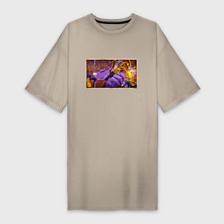 Женская футболка-платье Зеницу бог грома - Клинок