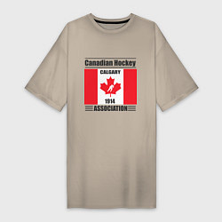 Женская футболка-платье Федерация хоккея Канады