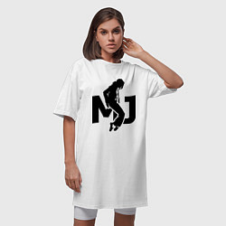 Футболка женская-платье MJ Music, цвет: белый — фото 2