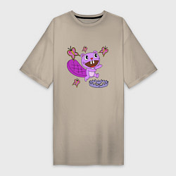 Женская футболка-платье Toothy trap