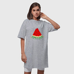 Футболка женская-платье One in a melon, цвет: меланж — фото 2