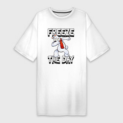 Женская футболка-платье Заморозь день