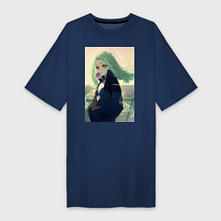 Женская футболка-платье Ребекка арт - Киберпанк: Бегущий по краю