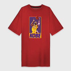 Футболка женская-платье Kobe game, цвет: красный