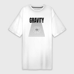 Женская футболка-платье Gravity и пространственная сетка