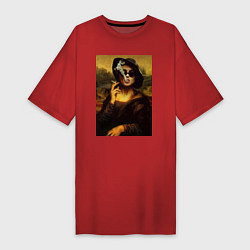 Футболка женская-платье Мона Марла, цвет: красный