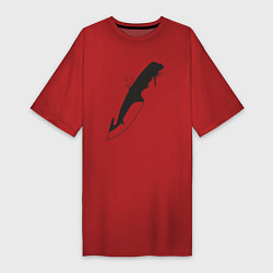 Футболка женская-платье Style knife CS, цвет: красный