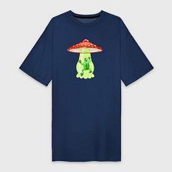 Женская футболка-платье Лягушка НЛО
