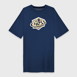 Женская футболка-платье Турнир по шахматам