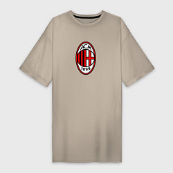 Женская футболка-платье Футбольный клуб Milan