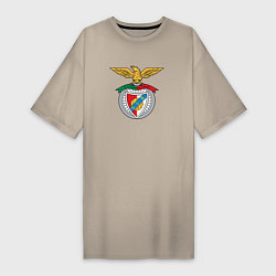 Футболка женская-платье Benfica club, цвет: миндальный