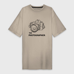 Женская футболка-платье Я фотограф с камерой