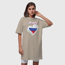 Футболка женская-платье 38 регион Иркутская область, цвет: миндальный — фото 2
