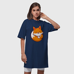 Футболка женская-платье Orange fox, цвет: тёмно-синий — фото 2