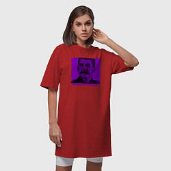 Футболка женская-платье Joseph Stalin, цвет: красный — фото 2