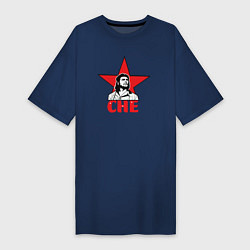 Футболка женская-платье Che Guevara star, цвет: тёмно-синий