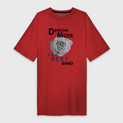 Женская футболка-платье Depeche Mode - best of band